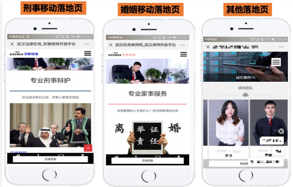 律師廣告落地頁設置